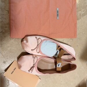 Miu Miu Soft Pink Ballet Shoes